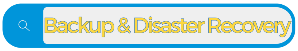 backup and disaster recovery IT