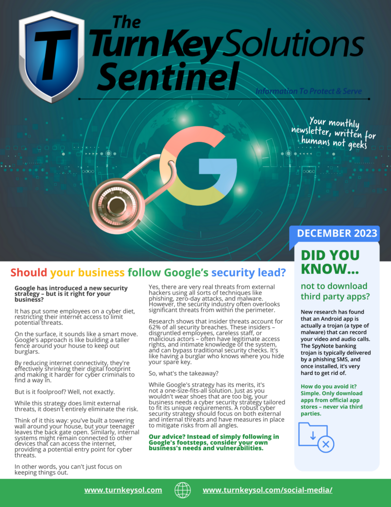 December sentinel page 1