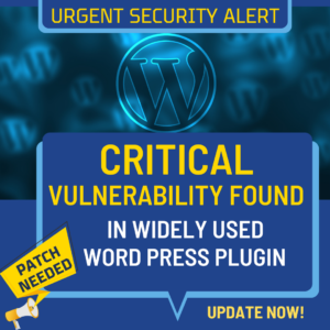 critical vulnerability in wordpress plugin