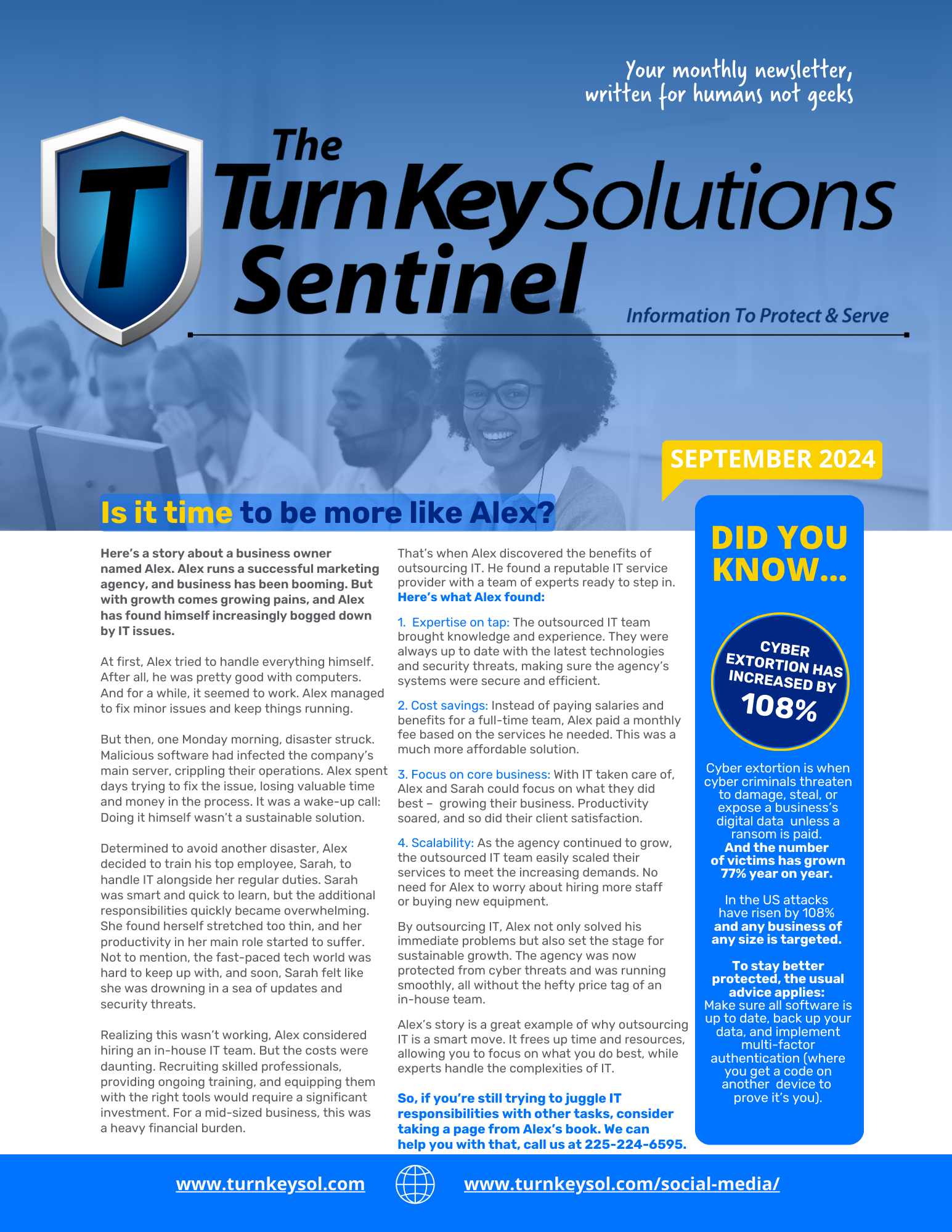 September tks tech newsletter cover